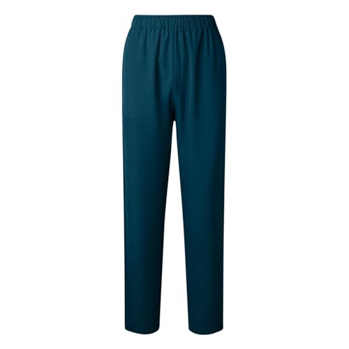 Image of Women's Medica Scrub Pants Pull On Workwear Cargo Pocket Elastic Waist Hospital Uniform Trousers