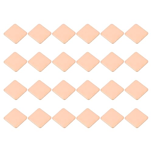 Almohadillas de cobre PATIKIL de 15x15x0.6mm para refrigeración de chipset de laptop