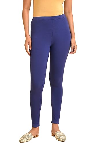 Image of W for Woman Women's Regular Fit High Rise Coral Cotton Jersey Tights