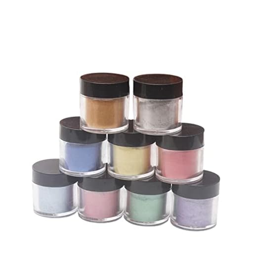 kasu 9 st Pearlescent Mica Pigment Pearl Powder Sun Rest Crystal Epoxy Craft Dyl Smycken gör slime toning färg markera lim