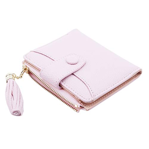 LnLyin Titulaire De La Carte De Crédit Portefeuille Femmes Boucle Portefeuille Titulaire De La Carte Bourse d'embrayage Sac À Main Multifonction Embrayage, Rose