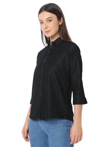 Image of Smarty Pants Women's Denim Formal Shirt.