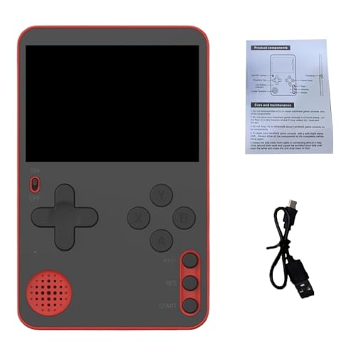 Consola de juegos retro para niños, juego retro de mano para niños, consola de videojuegos portátil, juego de mano vintage con carga USB, consola de juegos infantil para escuela, viaje de negocios,
