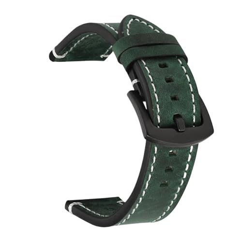 Bracelet en cuir étanche 22mm 20mm 18mm HuanJ souple pour montre vintage