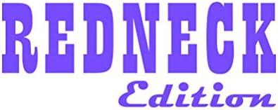 RDW Adhesivo Redneck Edition  Calcomanía  Troquelado  Cuello Rojo Camión Country Diesel  Morado 4.00 x 1.34 pulgadas