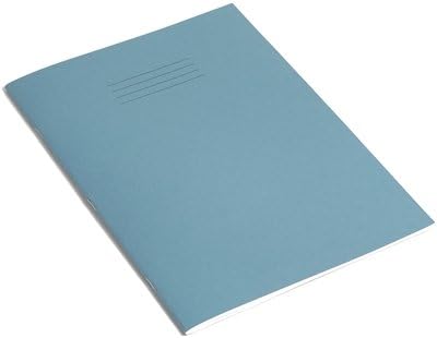 Rhino Stationery Exercise Book | A4 | 64 Page | Blank | Light Blue | Learning Resources | School Books | Pack of 10, VEX677-4095-4