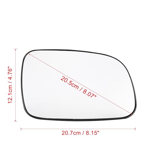Miroir de rétroviseur dégivrant avec plaque de fixation Grand Cherokee - 2