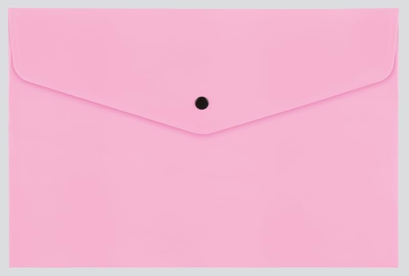 A4 Plastic Document Folders Envelopes, Assorted Colours, Pack of 5, (Pastel) - Image 3