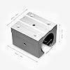 4pcs SBR20UU Aluminum Block 20mm Linear Motion Ball Bearing Slide Block Match for SBR20 20mm Linear Guide Rail
