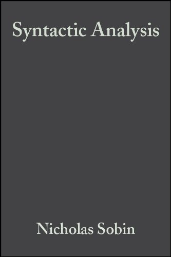 Syntactic Analysis: The Basics (English Edition)