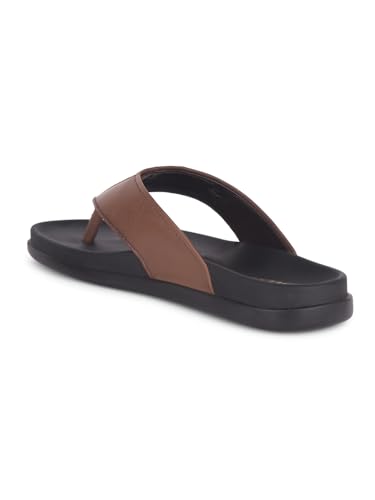 Image of Liberty Healers Leeks-1 Casual Slipper for Women - Black & Tan | Casual Slip-on Slippers Footwear | Lightweight, Comfortale Insole - Suitable for Outdoor, Monsoon & Rainy Season Footwear for Ladies