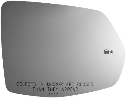 Compatible With Cadillac 2019-2023 XT4, 2020-2022 XT5 / XT6, 2019-2023 Blazer Replacement Mirror Glass, No Rear Mount, Lens (Passenger with Blind Spot Icon)
