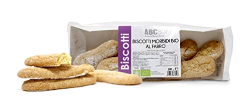 Carioni Food & Health Bizcochos de soletilla con harina de Farro ecológica, Galletas Bio - 200 gr