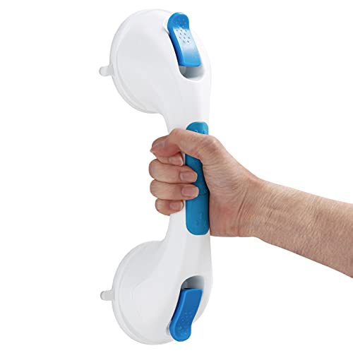 Image of TAILI Grab Bars for Shower,Shower Handles for Elderly Suction,12.2 inch,Blue