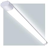 LED Feuchtraumleuchte 120CM, 36W 4000Lm LED Deckenlampe Garage(110Lm/W), Flimmerfrei IP66 Wasserdichte LED Röhre Als Wannenleuchte, Werkstattleuchte, Bürodeckenleuchte, Kellerleuchte, 6500K