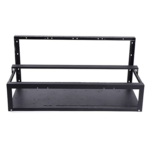 CandyT Boîtier de Machine minière 8GPU Adaptateur en Ligne à 12 Cartes Support de Cadre de Machine minière à Ciel Ouvert Support de Carte Graphique Cover