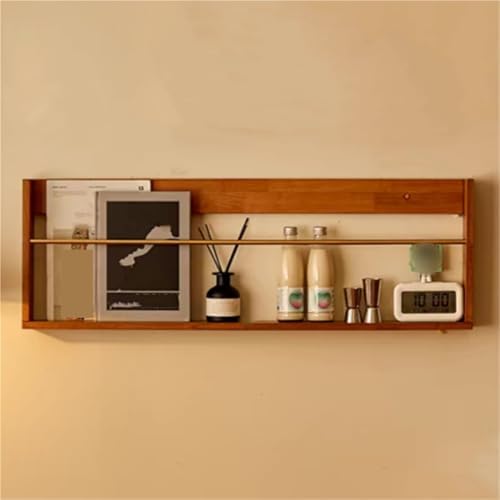 Wall Mounted Magazine Rack - Solid Wood Holder, Floating Shelves for Books, Stylish Organizer for Entryway, Office & Living Room Décor