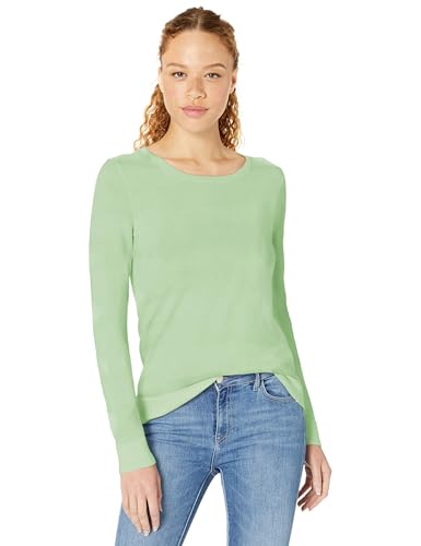 Image of Amazon Essentials Women's Long-Sleeve Lightweight Crewneck Sweater, Flattering (Available in Plus Size)