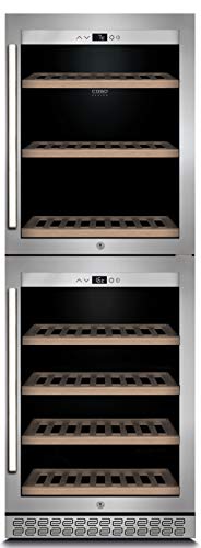 776 WineChef PRO 126-2D mit App, für 126 Faschen Weinkühlschrank, Edelstahl, 1 Liter