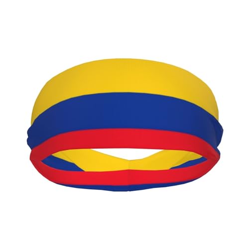 Image of Cute Flag Headbands Women Men Flag Sweatband Sports Headband for Running, Cycling, Yoga Gym, Working Out