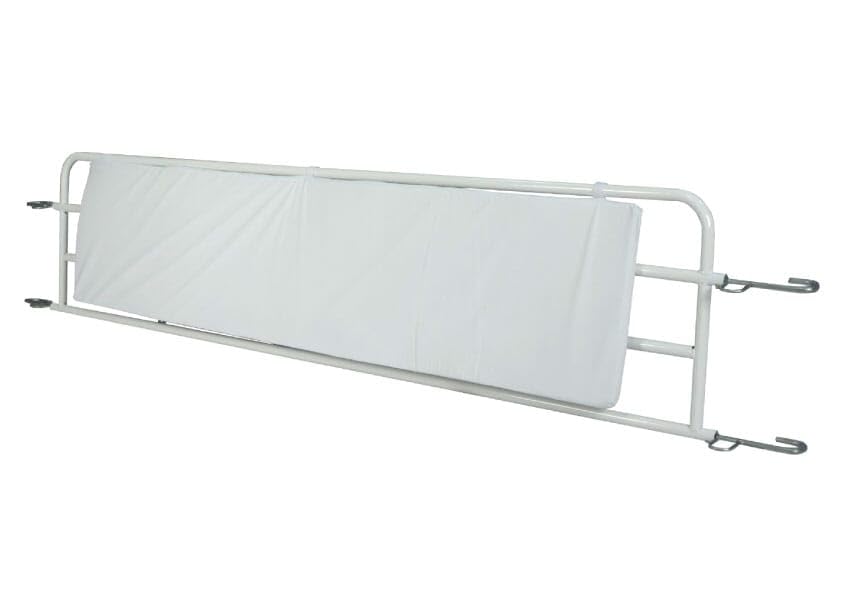 AB MEDICAL Termigea Parasponda per Letto Ortopedico, Schiuma Poliuretanica ad Alta Densità, Bianco, 170x40x3 cm, 1 kg, con Cinghie in Velcro, Fodera Impermeabile Lavabile