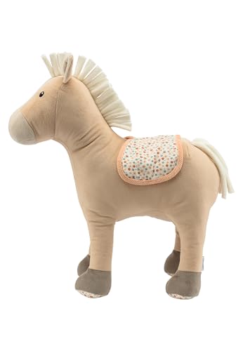 Doudou bébé Sterntaler cheval Sunny en ouate de polyester beige clair