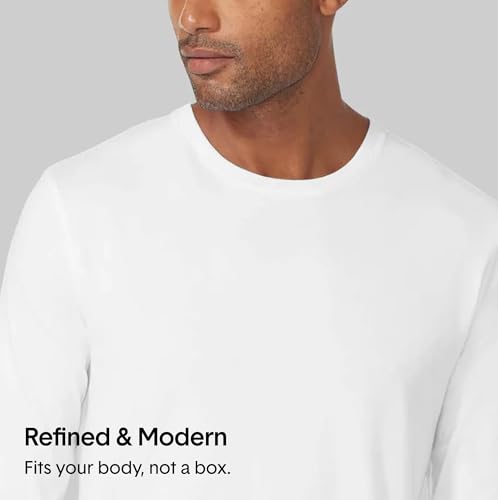 Tommy John Men's Second Skin Long Sleeve Sleep Shirt - Cool Comfortable Pajama Lounge Crew Neck T-Shirt4