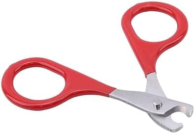 Image of Jinshining Red Pet Nail Clippers, Cat and Kitten Claw Nail Clippers for Trimming, Professional Pet Nail Clippers Best for A Cat, Puppy, Kitten and Small Dog Practical Design Grooming