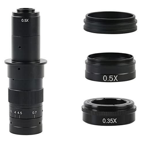 顕微鏡キット 0。5倍2倍0.35倍1倍補助レンズビデオ顕微鏡カメラ 顕微鏡レンズアダプター(E)