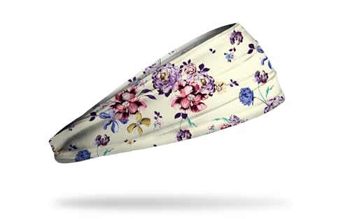Image of JUNK Brands Big Bang Lite Floral Headband - Moisture-Wicking, Performance Fabric, Non-Slip, Sports Sweatband for Men & Women