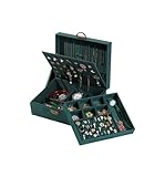 Photo Gallery lxwkai portagioie scatola portaoggetti vintage verde scuro con chiave grande espositore per gioielli in pelle scamosciata per donne ragazze regalo organizzatore per gioielli donna (grande) Photo Gallery lxwkai portagioie scatola portaoggetti vintage verde scuro con chiave grande espositore per gioielli in pelle scamosciata per donne ragazze regalo organizzatore per gioielli donna (grande)