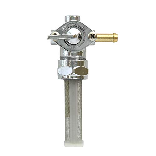 Apeixoto Fuel Petcock Gas Tank On Off Valve Dyna Electra Glide Fat Bob Fat Boy Lo Filtered Petcock With 1/4’’ Od Fuel Hose Left Outlet Fuel Shut Off Valve Motorcycle #TOP20