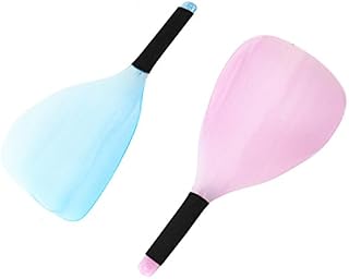 Buorsa 2Pack Salon Hair Cutting Dust Water Proof Plastic Face Shield Protector,Purple