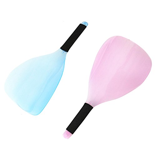 Buorsa 2Pack Salon Hair Cutting Dust Water Proof Plastic Face Shield Protector,Purple