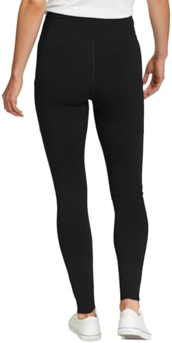 Mallas negras para mujer Eddie Bauer talla XS en tejido elástico cómodo 3