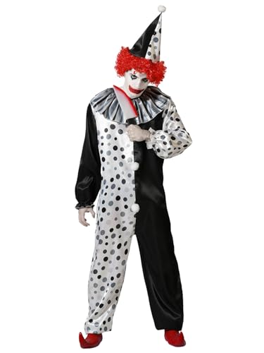 Atosa disfraz payaso gris unisex adulto XL