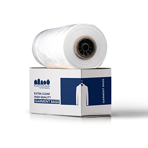 Plasticplace Clear Garment Bags Bundle (21"x7"x54")2