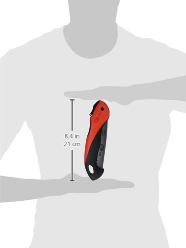 FELCO 600 Säge (Sägeblatt 16 cm, Klappsäge Schnitt-ø 50 mm, Länge 350 mm, ziehender Schnitt, Astsäge klappbar, Baumsäge für Links- und Rechtshänder), 26 x 16 x 12 cm