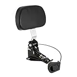 INNOGLOW Motorcycle Adjustable Driver Backrest Rider Backrest with Chrome Mount Kit for Harley Touring Electra Glide Road Glide Road King Street Glide CVO 2009-2020