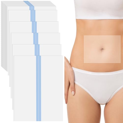 Image of Bonuci 30 Pieces Tummy Lift Tuck Tapes, Invisible Waterproof Cellulite Bikini Swimsuit Thigh Boob Skin Lift Tapes for Women