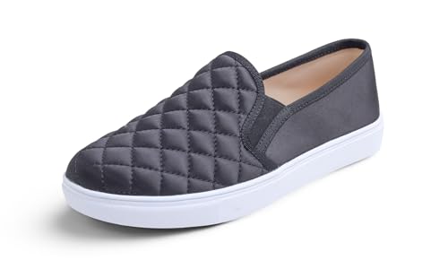 Image of FEVERSOLE Women's Casual Slip On Sneaker Comfort Quilted Loafer Flats
