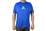 Ajuste relax Salomon Stroll Logo Ss M Camiseta de Manga Corta, Hombre, Azul (Prince Blue), L