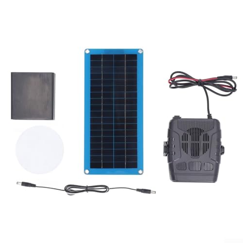 Kit di riscaldamento per serra a pannello solare, 30 W, portatile, singolo, per pannelli solari in cristallo, riscaldamento per riscaldamento e riscaldamento della casa degli animali domestici, vento