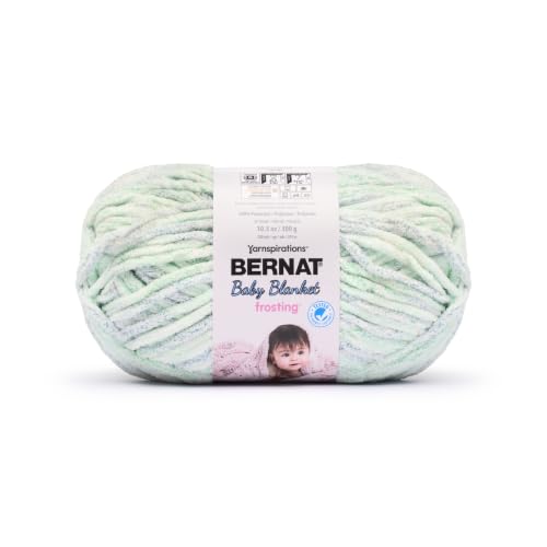 Image of Bernat Baby Blanket Frosting Yarn for Crocheting Soft, Deep Dive