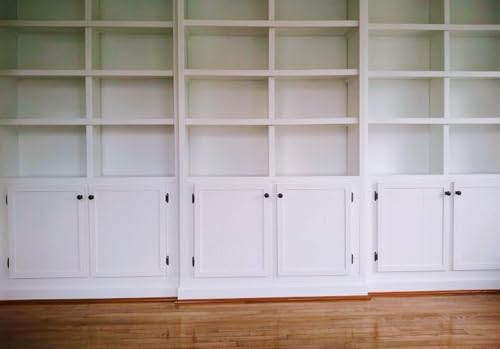 Solid Wood Bookcase for Home Office Bookshelves/Bookcase for Home Office, Easy Assembly(White)