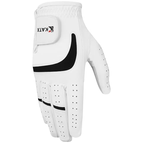 WESTWOOD FOX GEAR Guanto da Golf a Dita Intere da Uomo Resistente Pelle Premium Mano Sinistra...