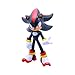 Just Toys LLC — Buildable Sonic The Hedgehog [Shadow] Figure Series 1 │ 4″ Collectible Toy, Interchangeable Arms & Accessories, Ages 6+ (Knuckles, Sonic, Knuckles, Amy Rose, and Shadow)