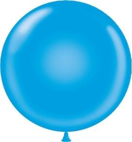 Globos de látex redondos azules de 36 pulgadas (paquete de 2)