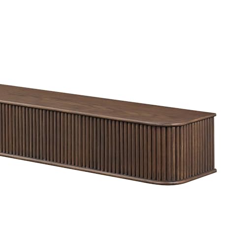 Modern Ember Alfama 60 Inch Fireplace Wood Mantel Shelf with
