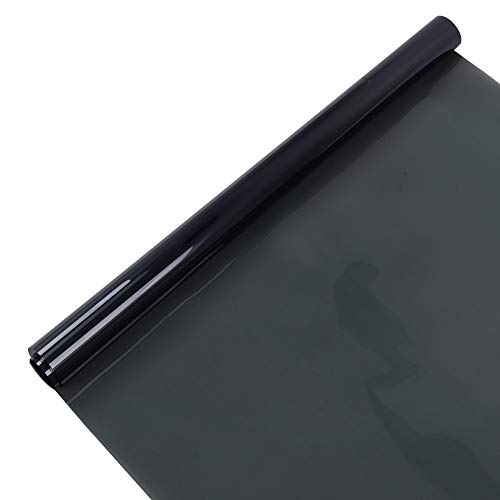 スモークフィルム 車 カーフィルム 車窓フィルム 日除け 超断熱 UVカット100% 透過率35% ブラック プライバシー保護 貼りやすい